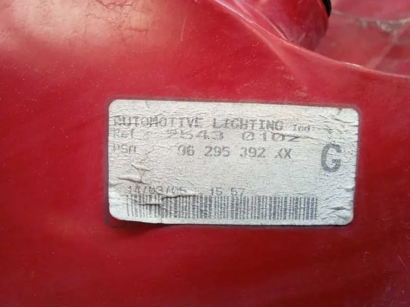 Piloto Trasero Izquierdo para Peugeot 607 (S2)