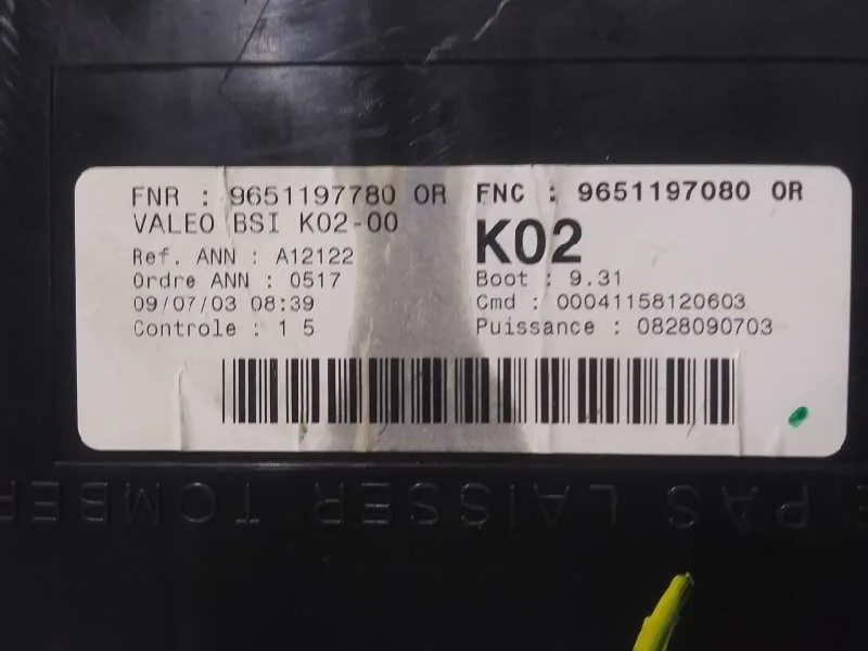 Centralita Bsi para Peugeot 307 (S1)