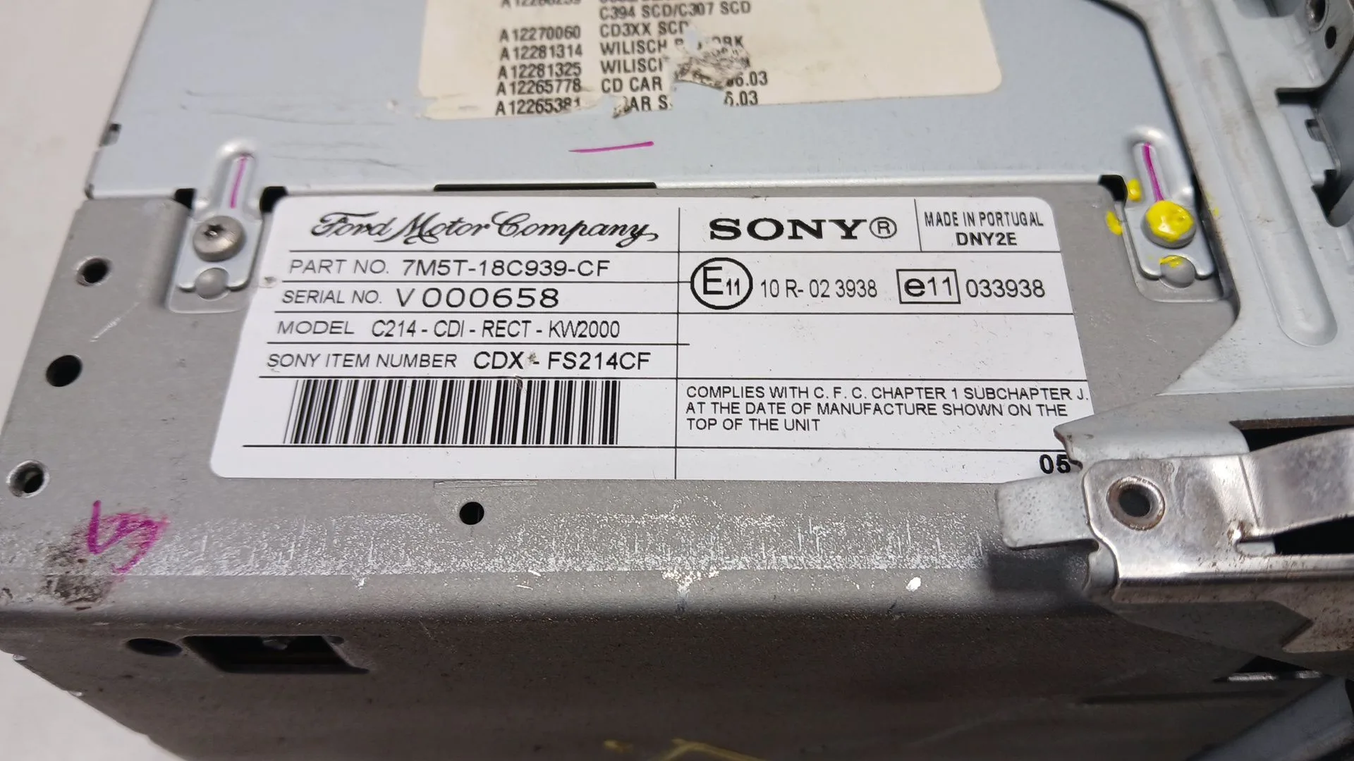 Sistema Audio / Radio Cd para Ford C-Max (Cb3)
