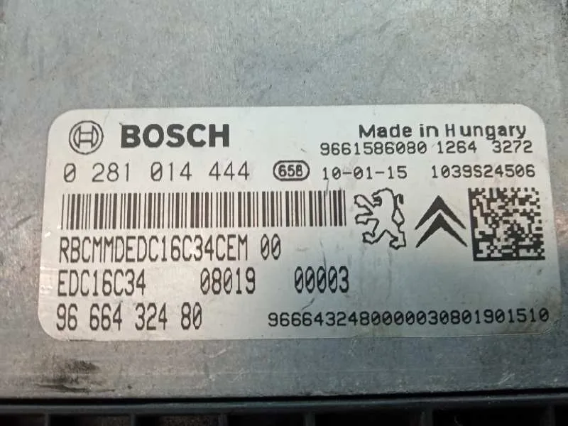 Centralita Motor Uce para Peugeot Bipper