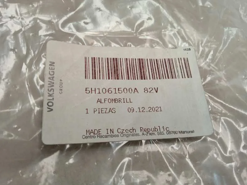 Moqueta para Volkswagen Golf Viii Lim. (Cd1)