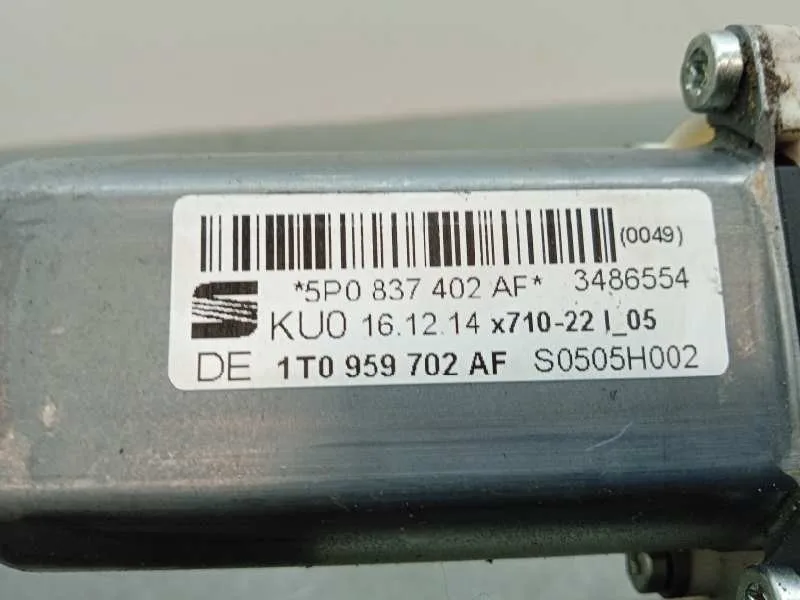 Motor Elevalunas Delantero Derecho para Seat Altea (5P1)