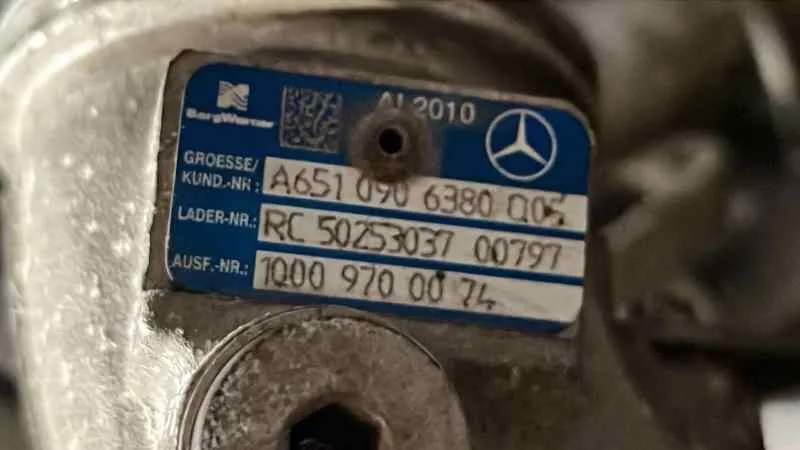 Turbocompresor para Mercedes-Benz Sprinterii Caja Cerrada (Desde 01.06)