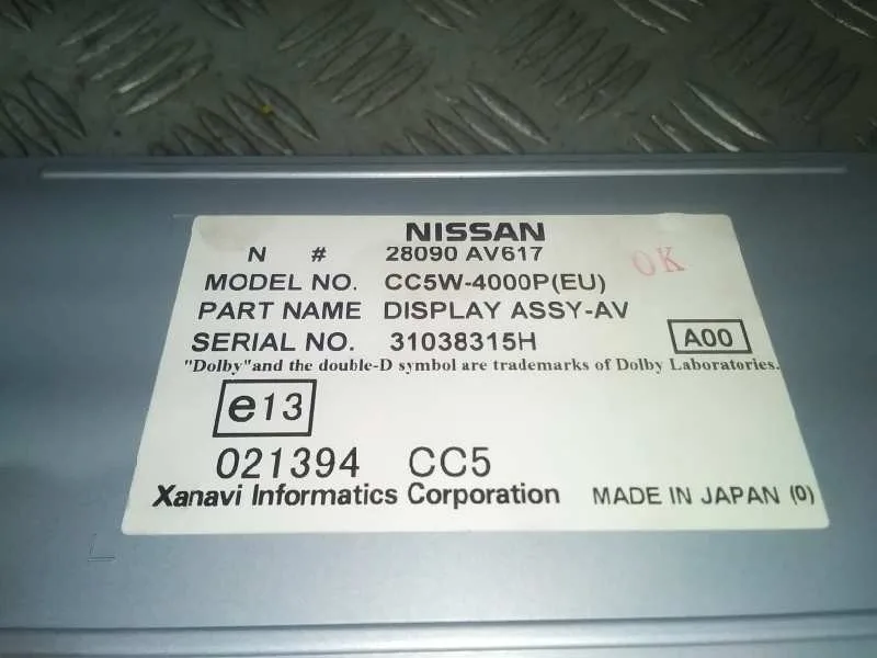 Display para Nissan Primera Berlina (P12)