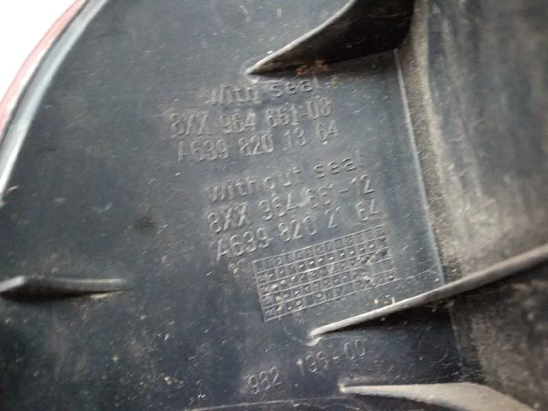 Piloto Trasero Derecho para Mercedes-Benz Vito Caja Cerrada 6.03 ->