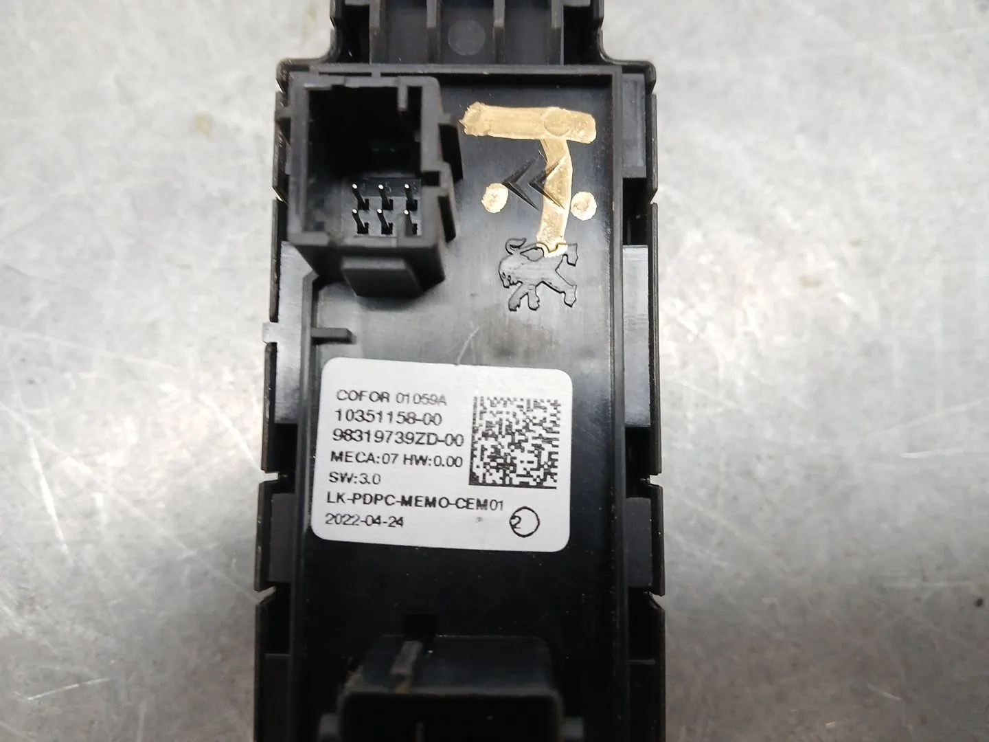 Mando Elevalunas Delantero Izquierdo para Citroën C5 Aircross