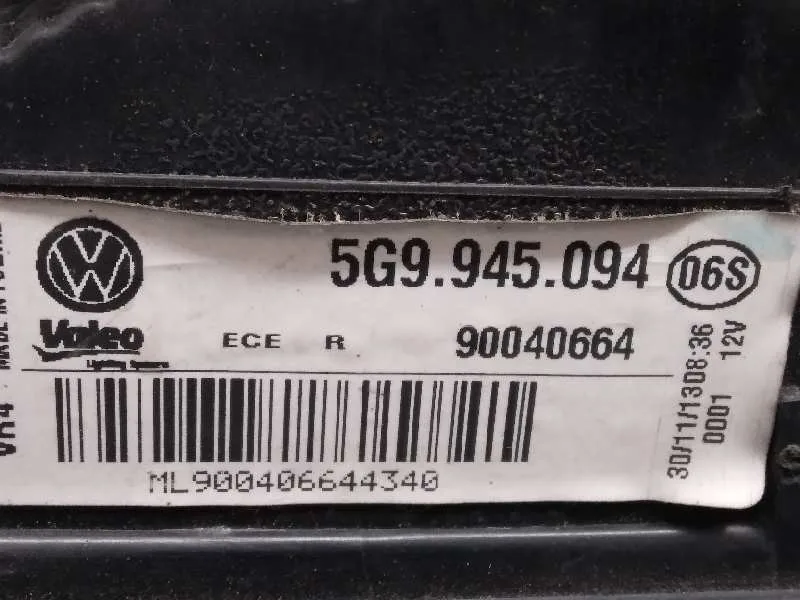 Piloto Trasero Derecho Interior para Volkswagen Golf Vii Variant (Bv5)