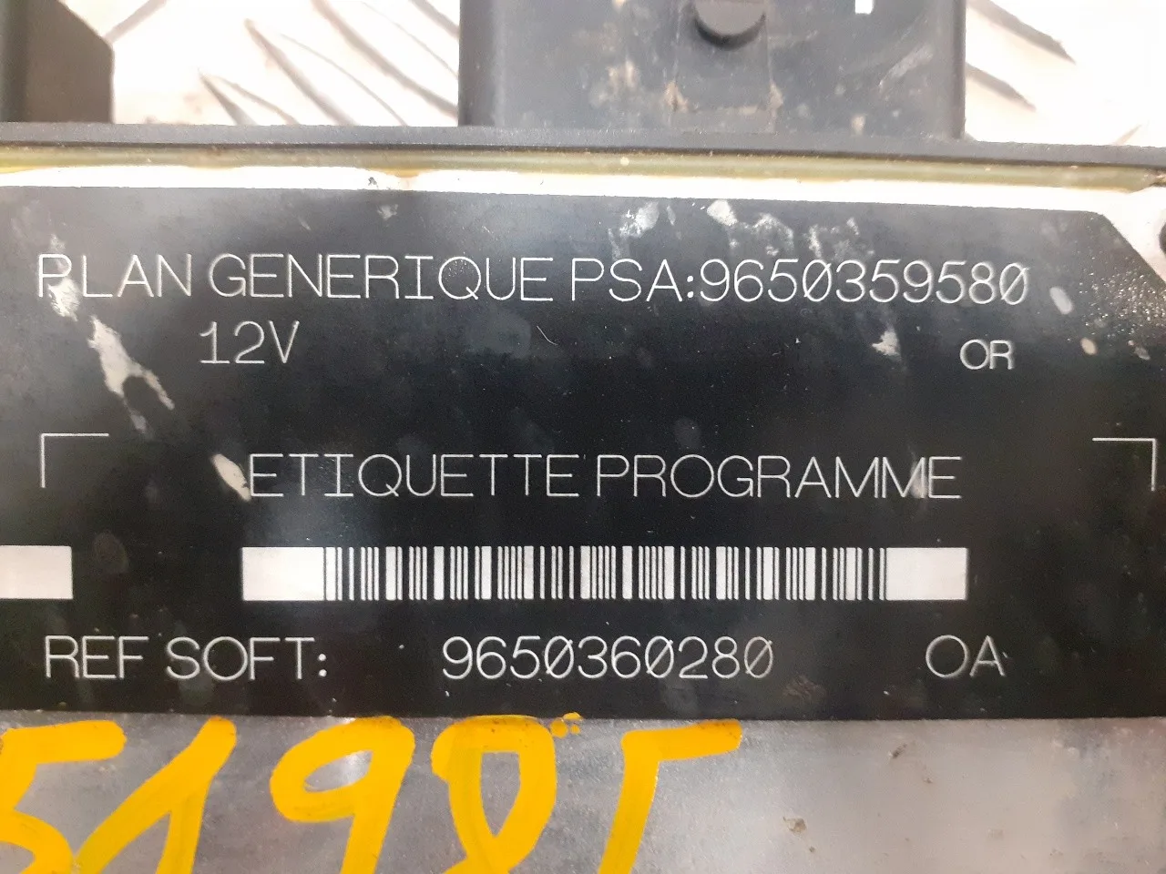 Centralita Motor Uce para Peugeot Partner (S2)