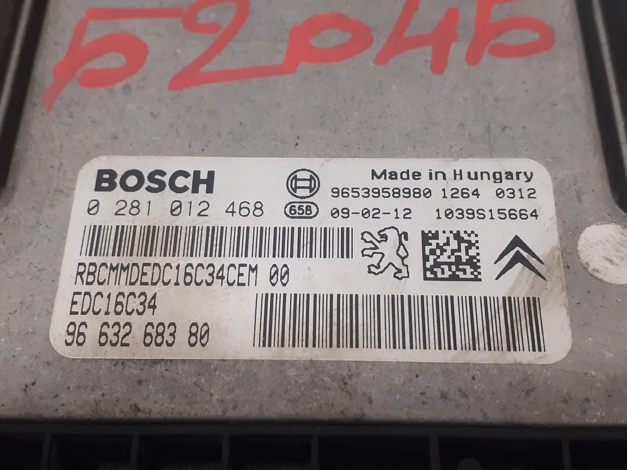 Centralita Motor Uce para Citroën Xsara Picasso