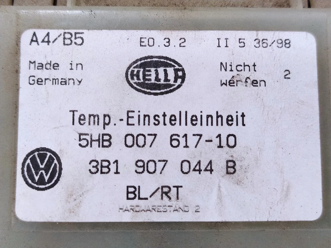 Mando Climatizador para Volkswagen Golf Iv Berlina (1J1)