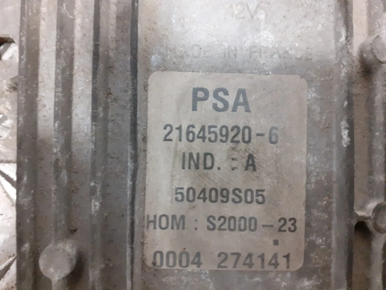 Centralita Motor Uce para Peugeot 206 Berlina