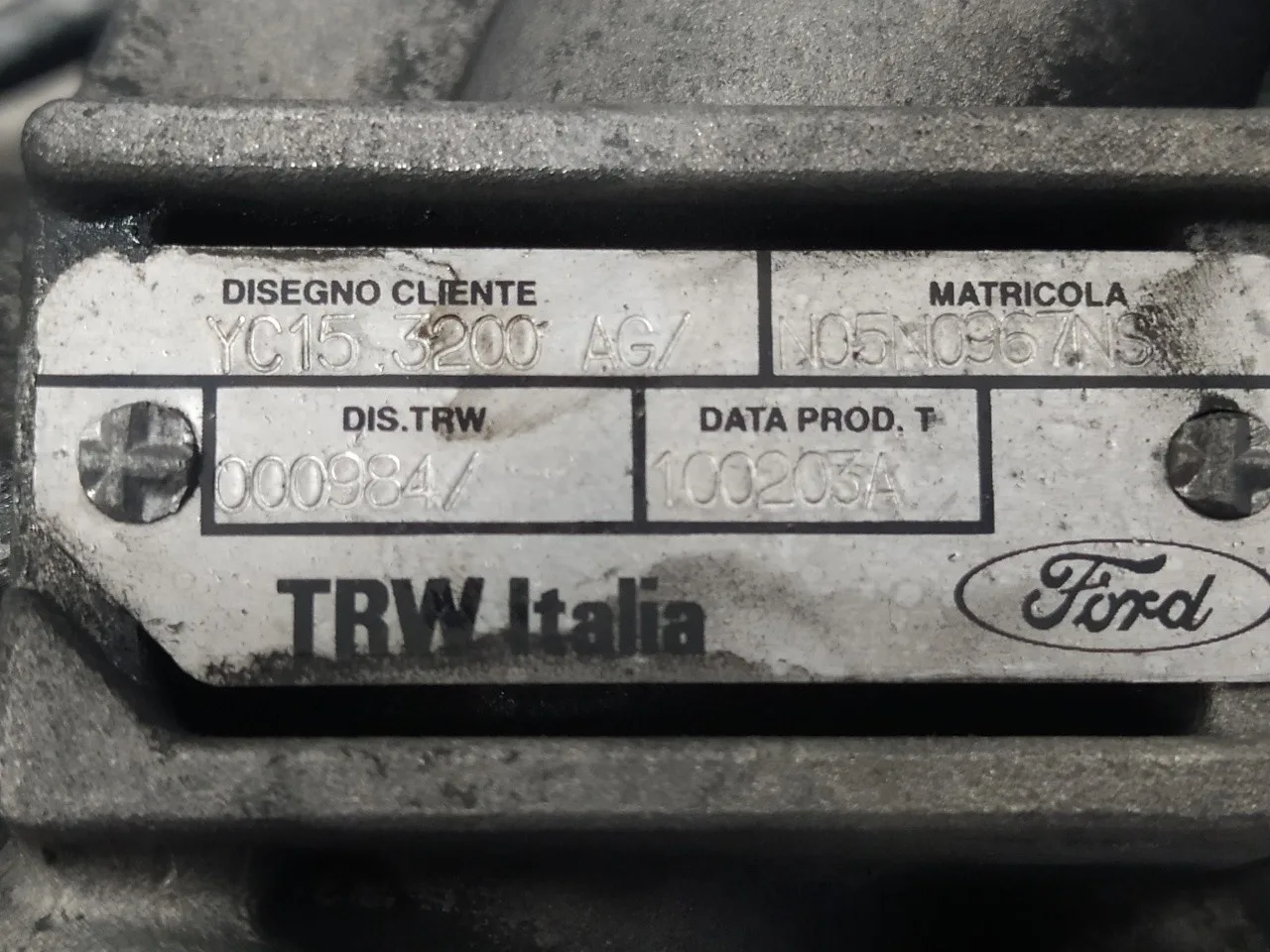 Cremallera Direccion para Ford Transit Caja Cerrada, Larga (Fy) (2000 =>)