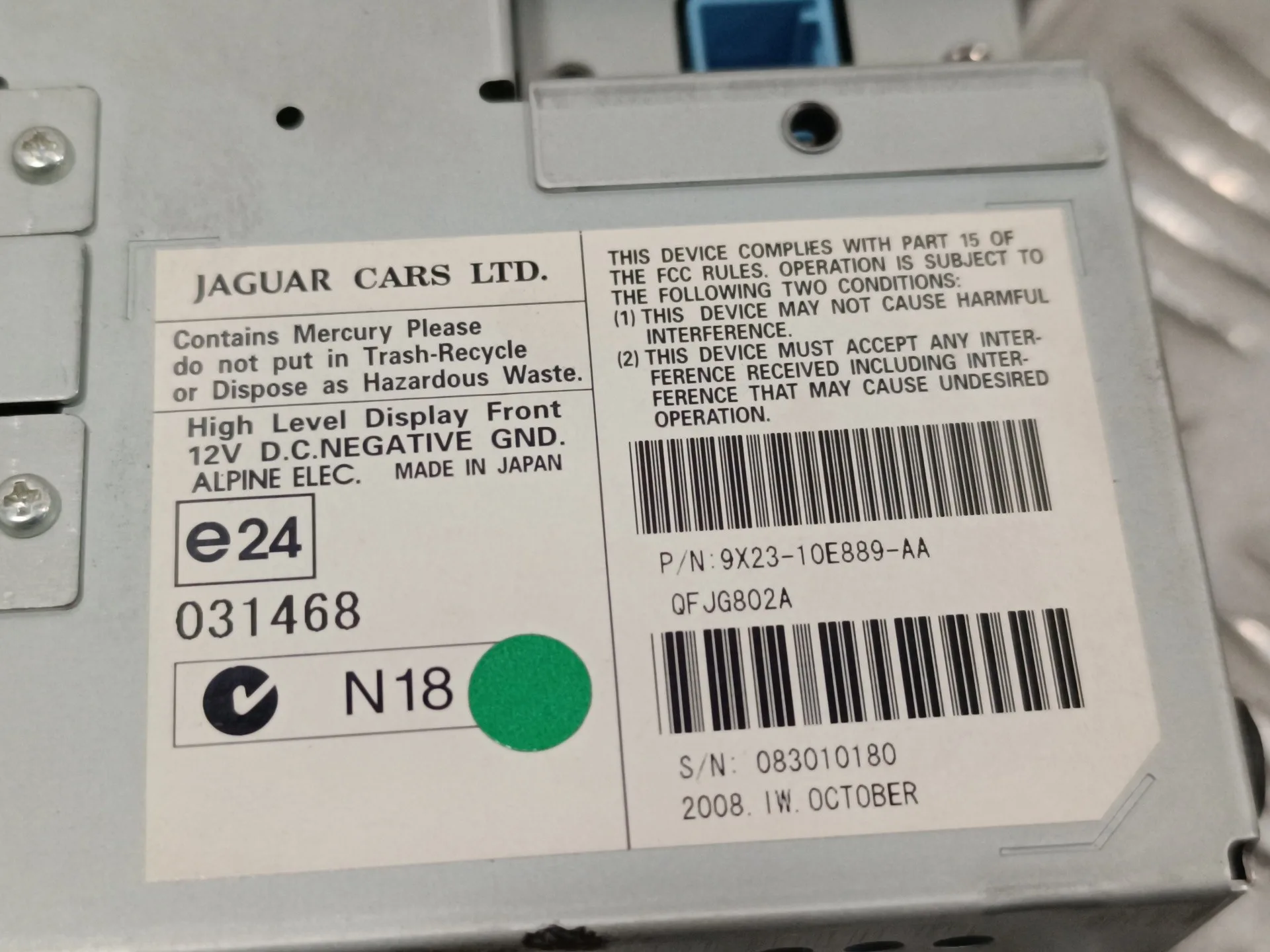 Sistema Navegacion Gps para Jaguar Xf