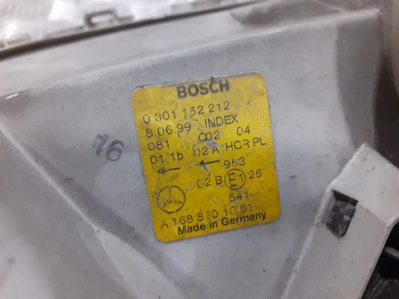 Faro Derecho para Mercedes-Benz Clase A (W168)