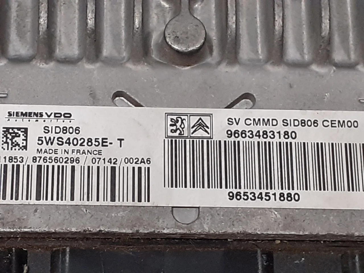 Centralita Motor Uce para Citroën C2