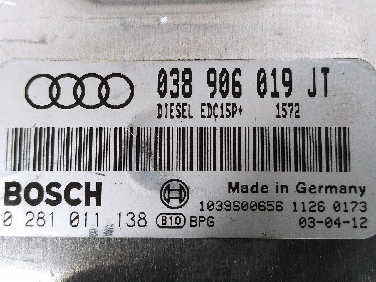 Centralita Motor Uce para Audi A4 Avant (8E)