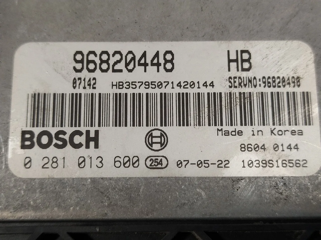 Centralita Motor Uce para Chevrolet Lacetti