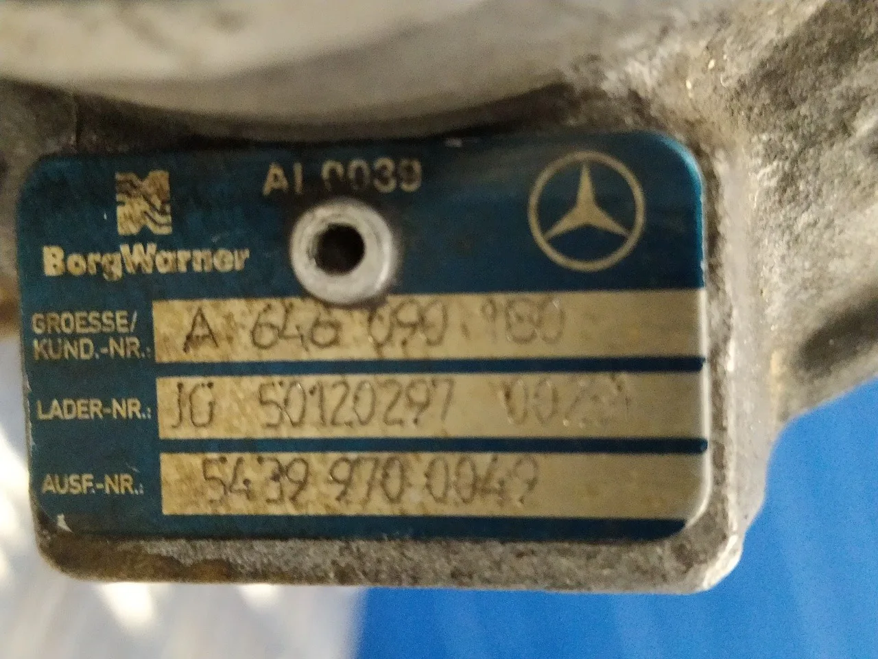 Turbo Reparacion para Mercedes-Benz Sprinterii Caja Cerrada (Desde 01.06)