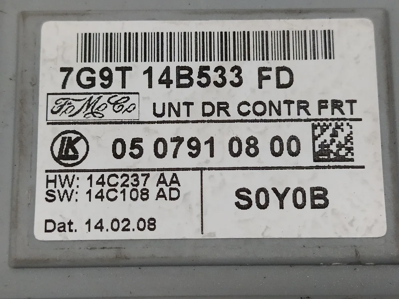 Modulo Electronico para Ford Mondeo Ber. (Ca2)