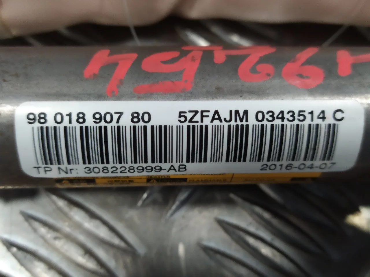 Airbag Cortina Delantero Izquierdo para Citroën C4 Ii (Nc_)