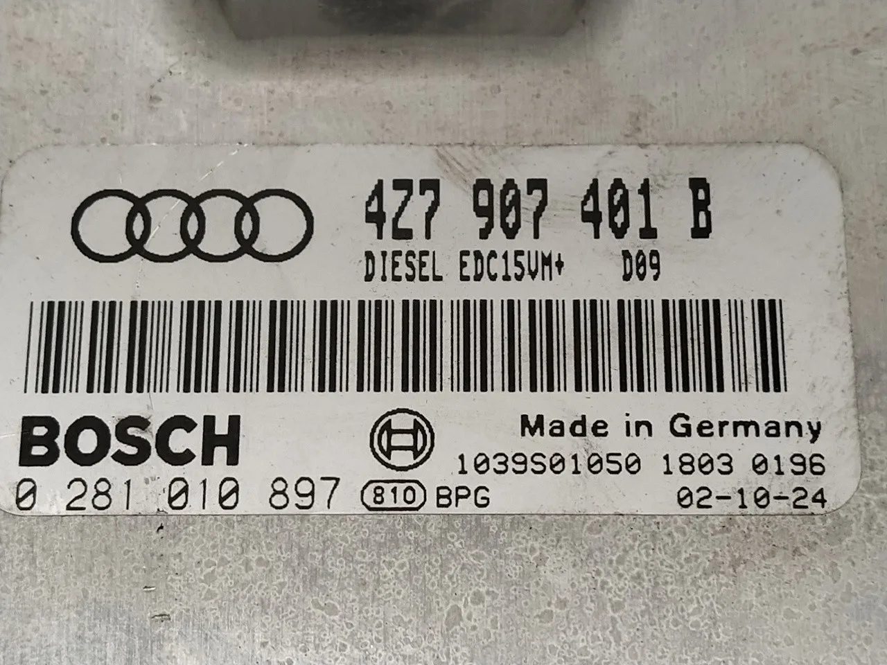 Centralita Motor Uce para Audi A6 Allroad Quattro