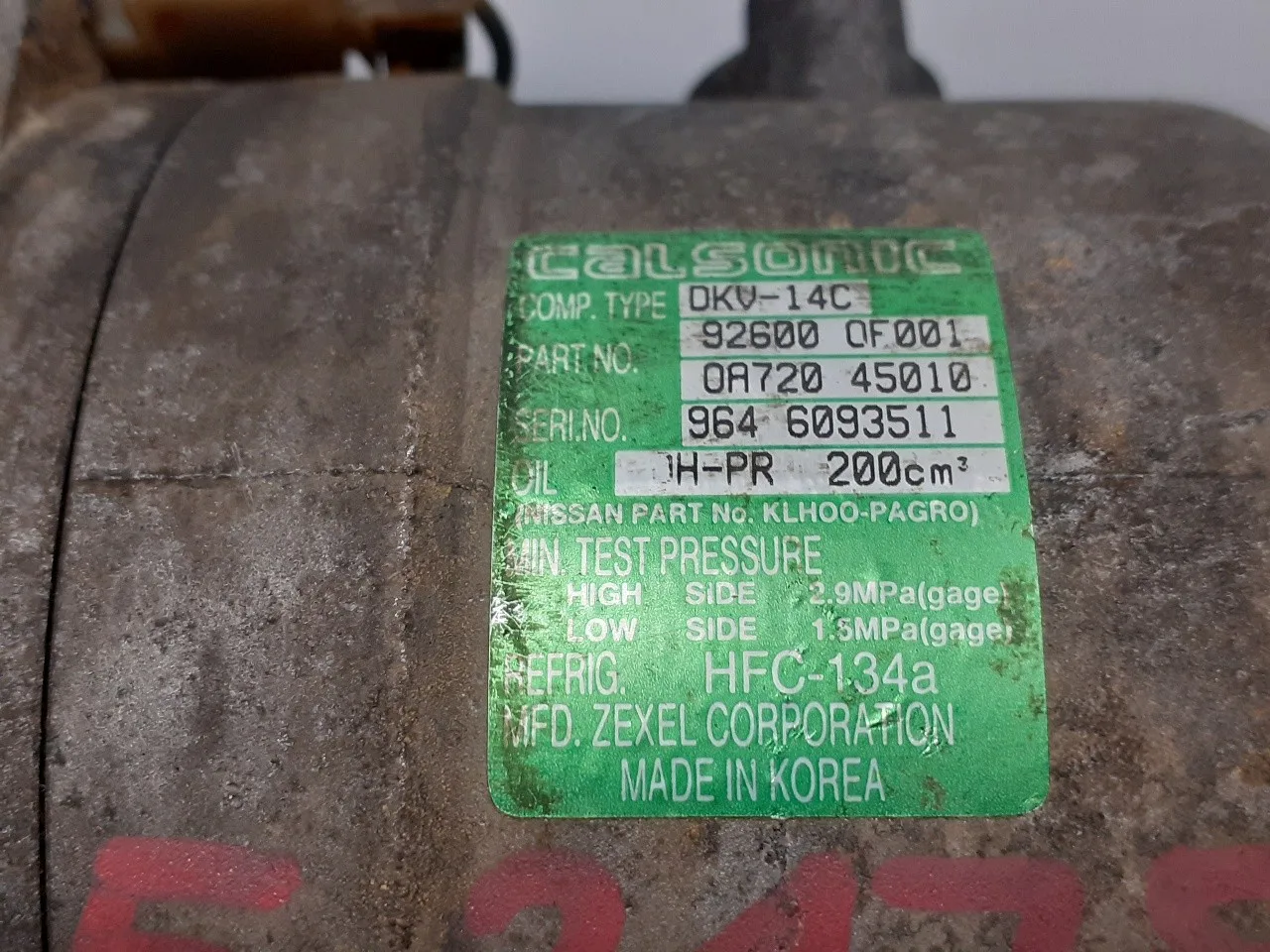 Compresor Aire Acondicionado para Nissan Terrano/Terrano.ii (R20)