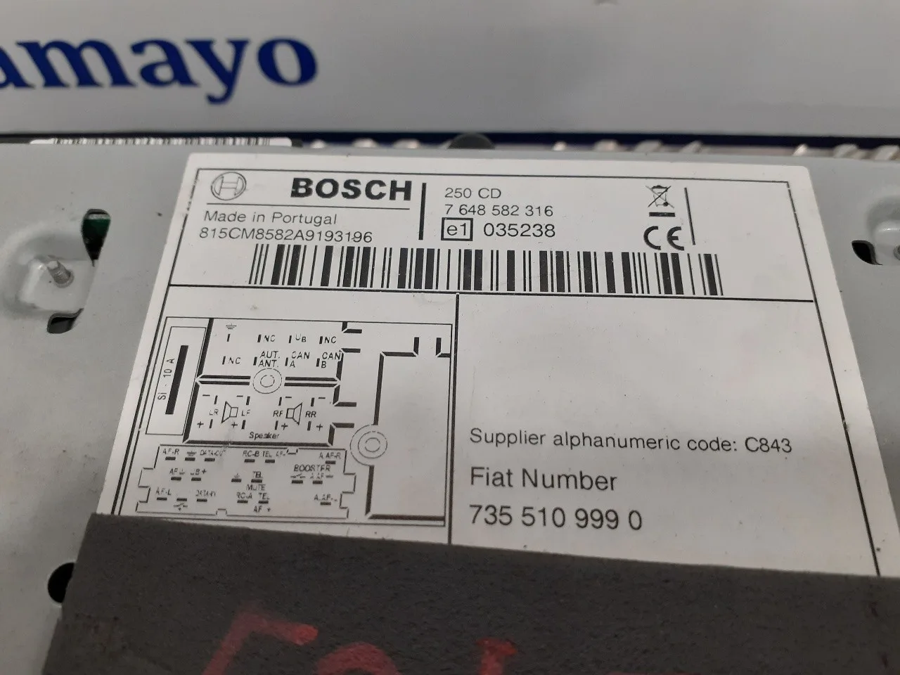 Sistema Audio / Radio Cd para Fiat Ducato Caja Cerrada 33, Techo Elevado (06.2006)