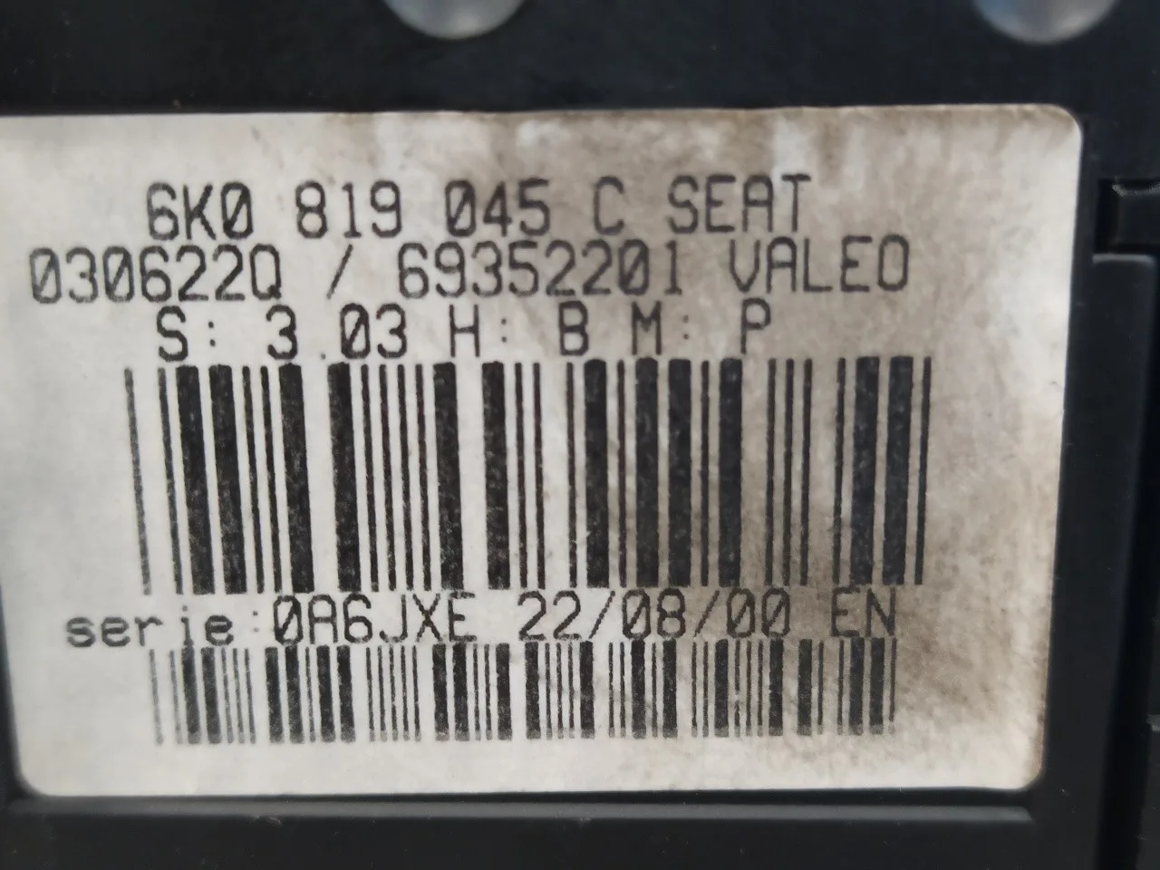 Mando Calefaccion / Aire Acondicionado para Seat Ibiza (6K1)