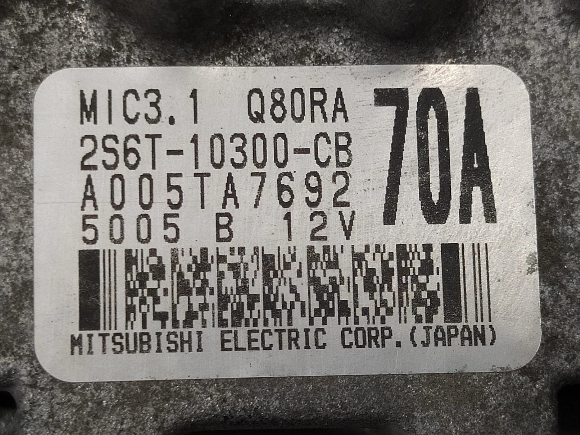 Alternador para Ford Fusion (Cbk)
