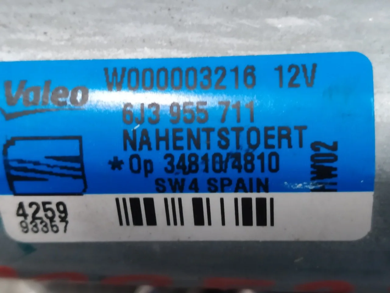 Motor Limpia Trasero para Seat Ibiza (6J5)