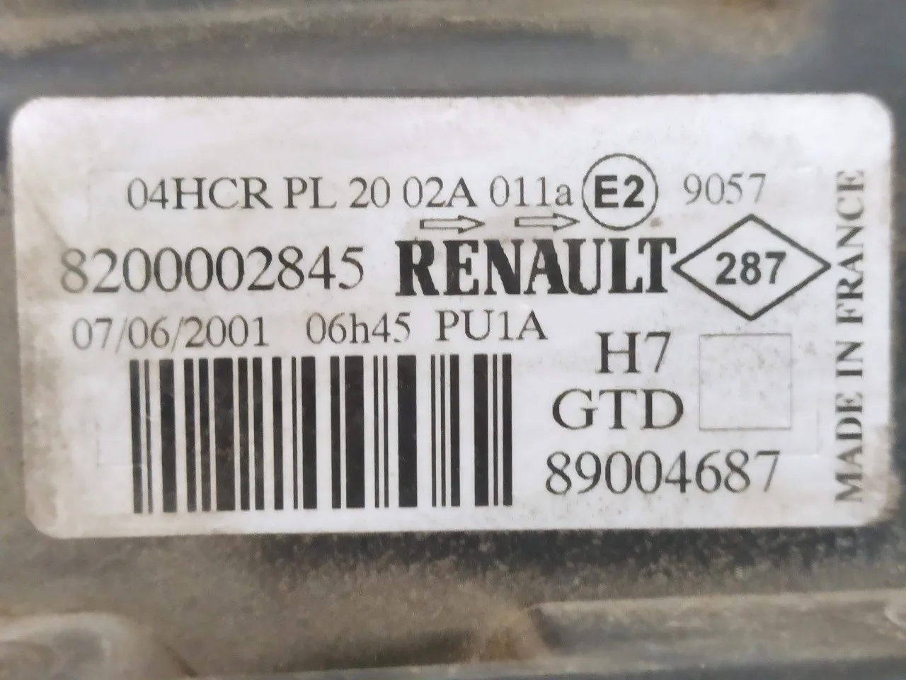 Faro Izquierdo para Renault Laguna Ii (Bg0)
