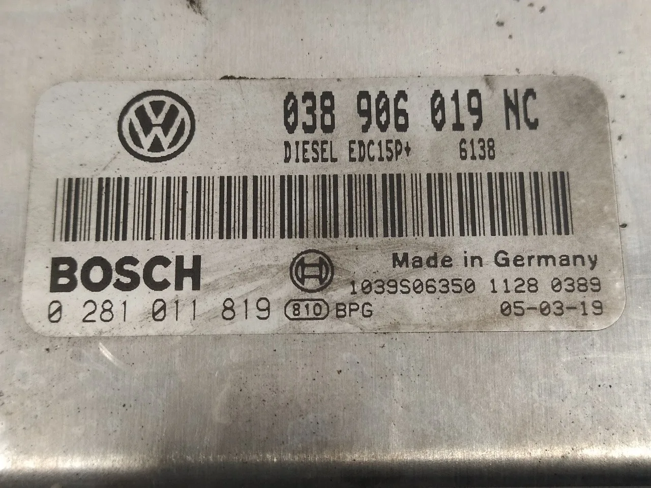 Centralita Motor Uce para Volkswagen Polo (9N3)