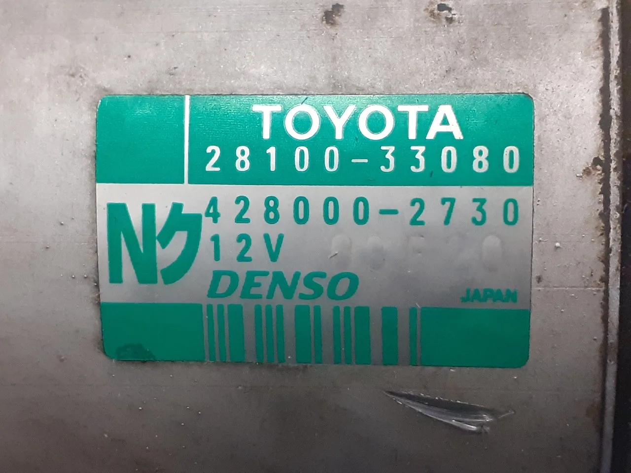 Motor Arranque para Toyota Corolla (E12)