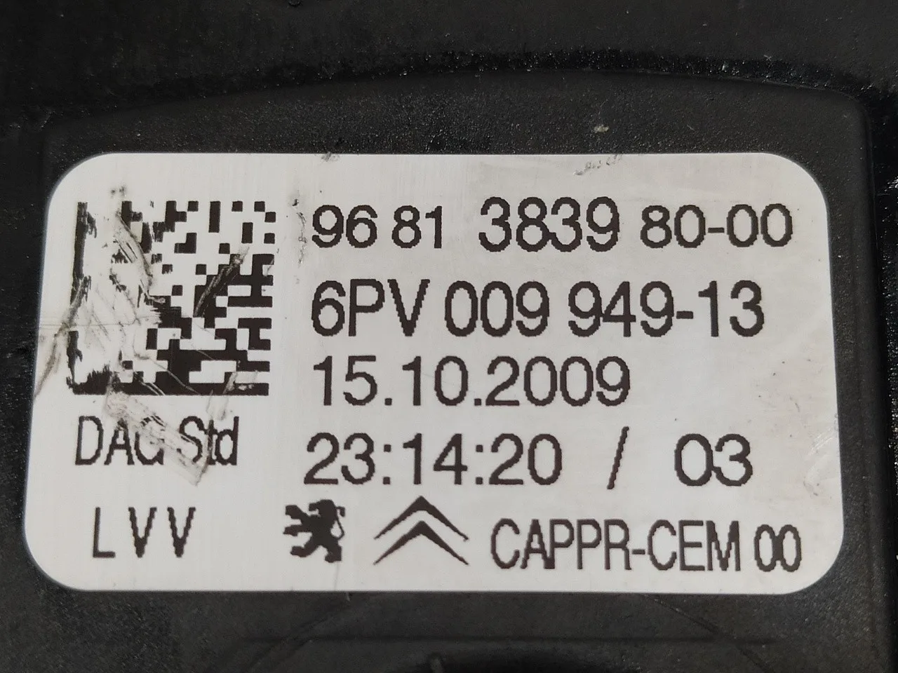 Potenciometro Pedal para Citroën C3 Picasso