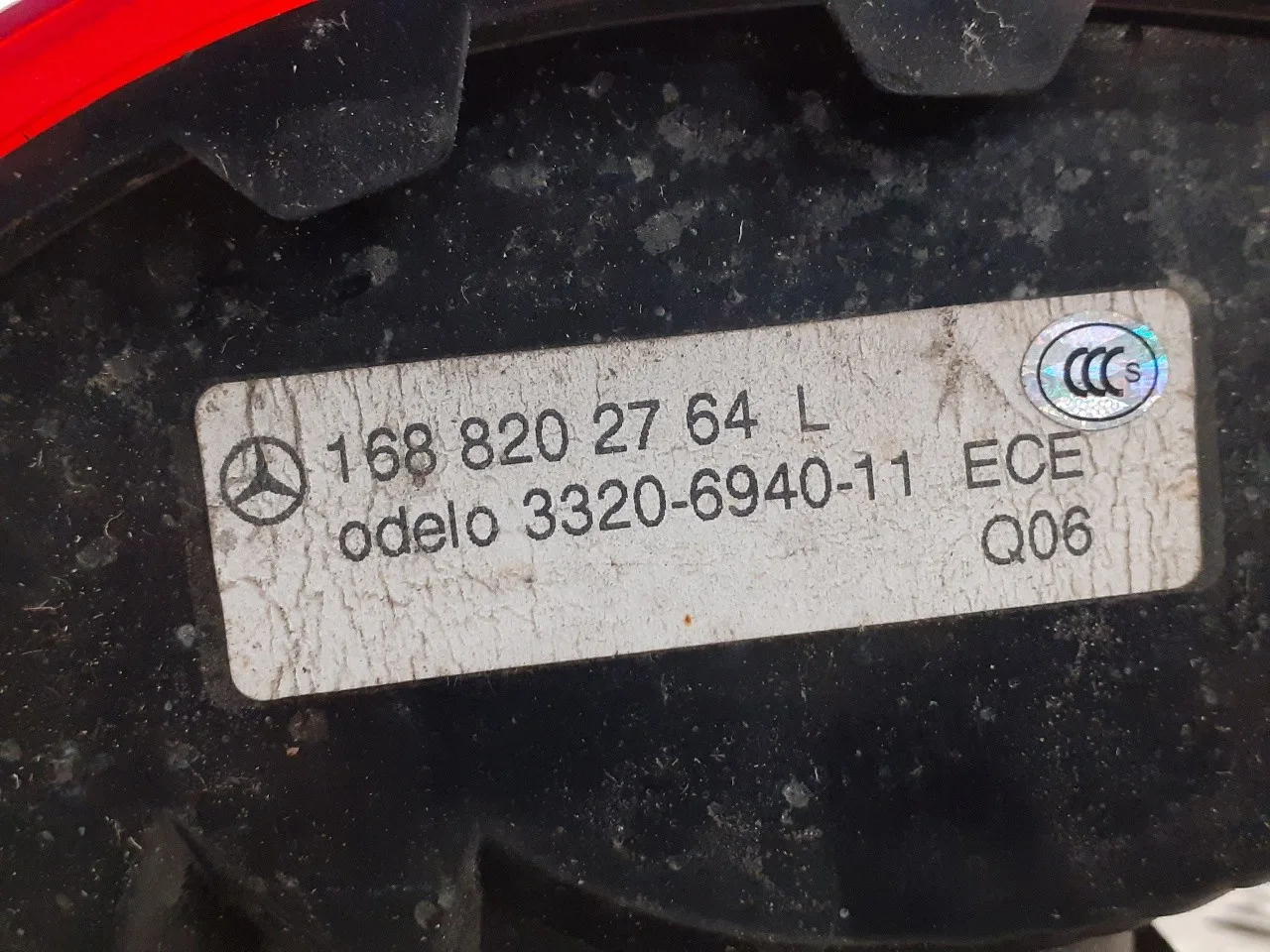 Piloto Trasero Izquierdo para Mercedes-Benz Clase A (W168)