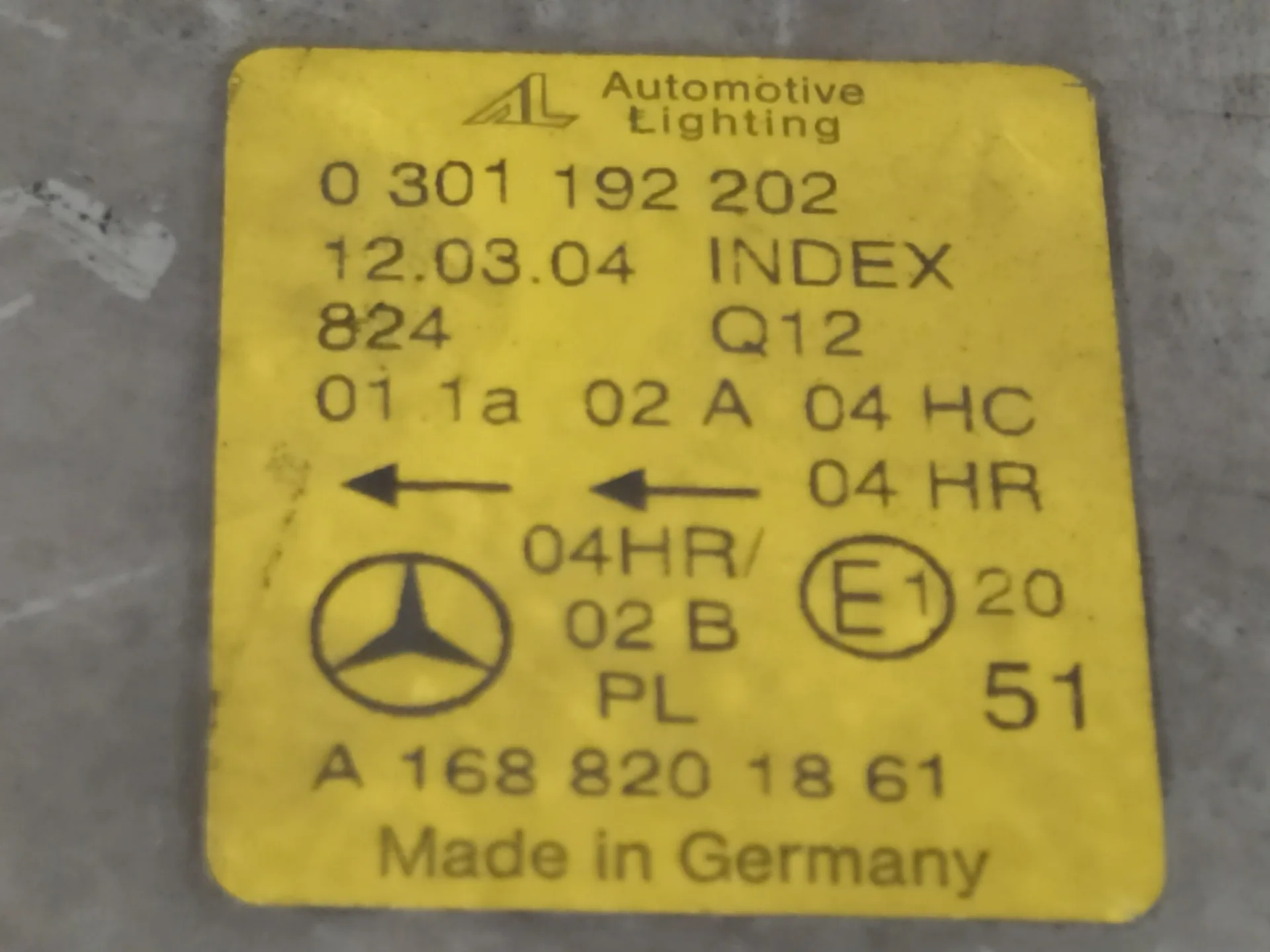 Faro Derecho para Mercedes-Benz Clase A (W168)