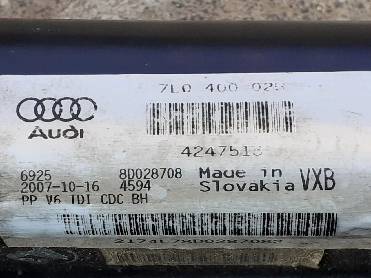 Puente Delantero para Audi Q7 (4L)