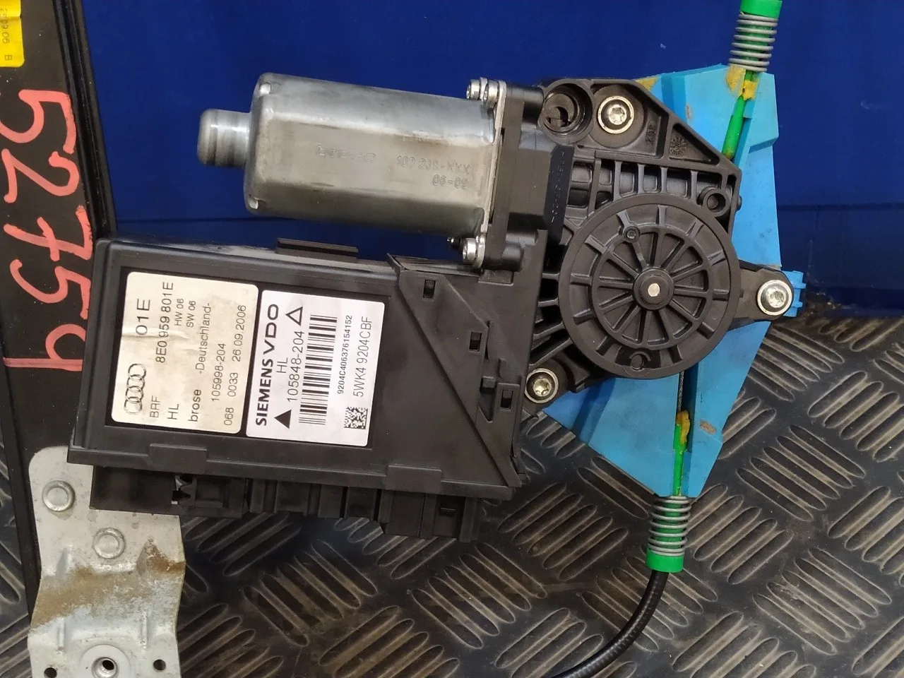 Elevalunas Trasero Izquierdo para Audi A4 Berlina (8E)