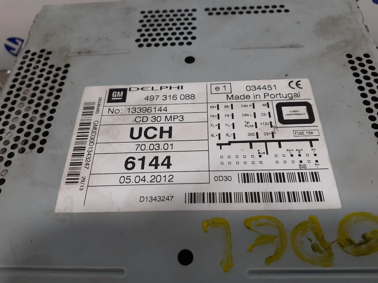 Sistema Audio / Radio Cd para Opel Zafira B