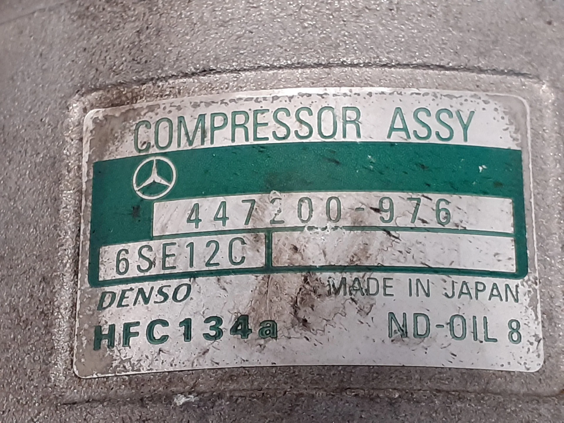 Compresor Aire Acondicionado para Mercedes-Benz Clase A (W168)