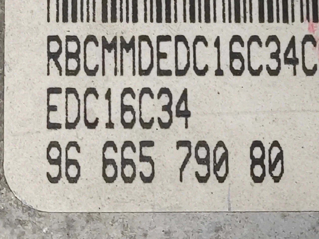 Centralita Motor Uce para Peugeot 206+