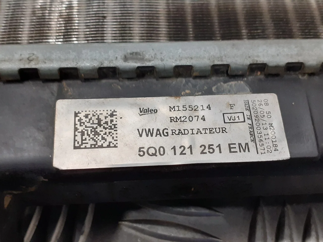 Radiador Agua para Volkswagen Golf Vii Lim.