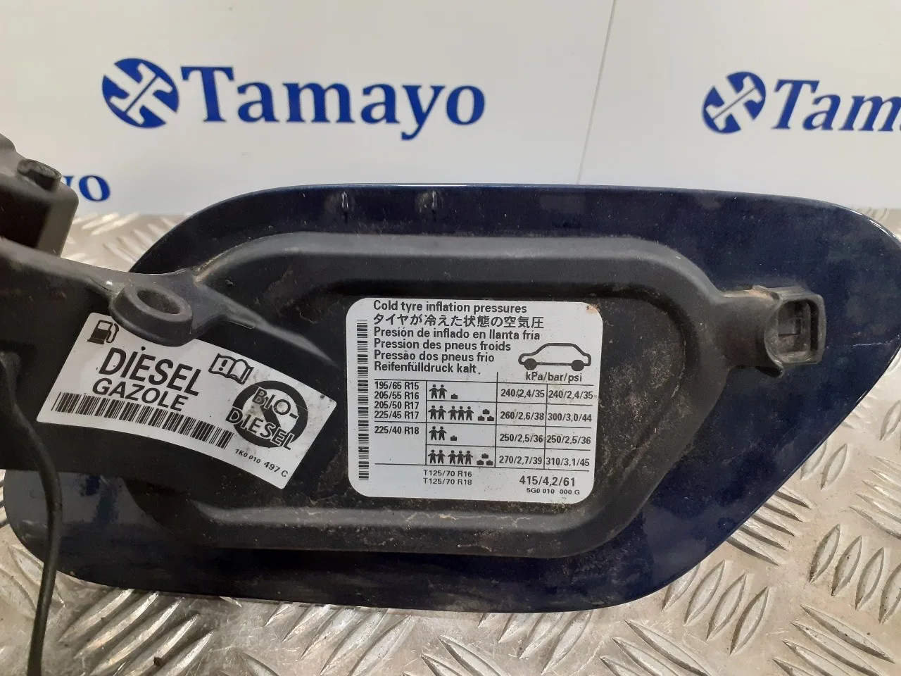 Tapa Exterior Combustible para Volkswagen Golf Vii Lim.