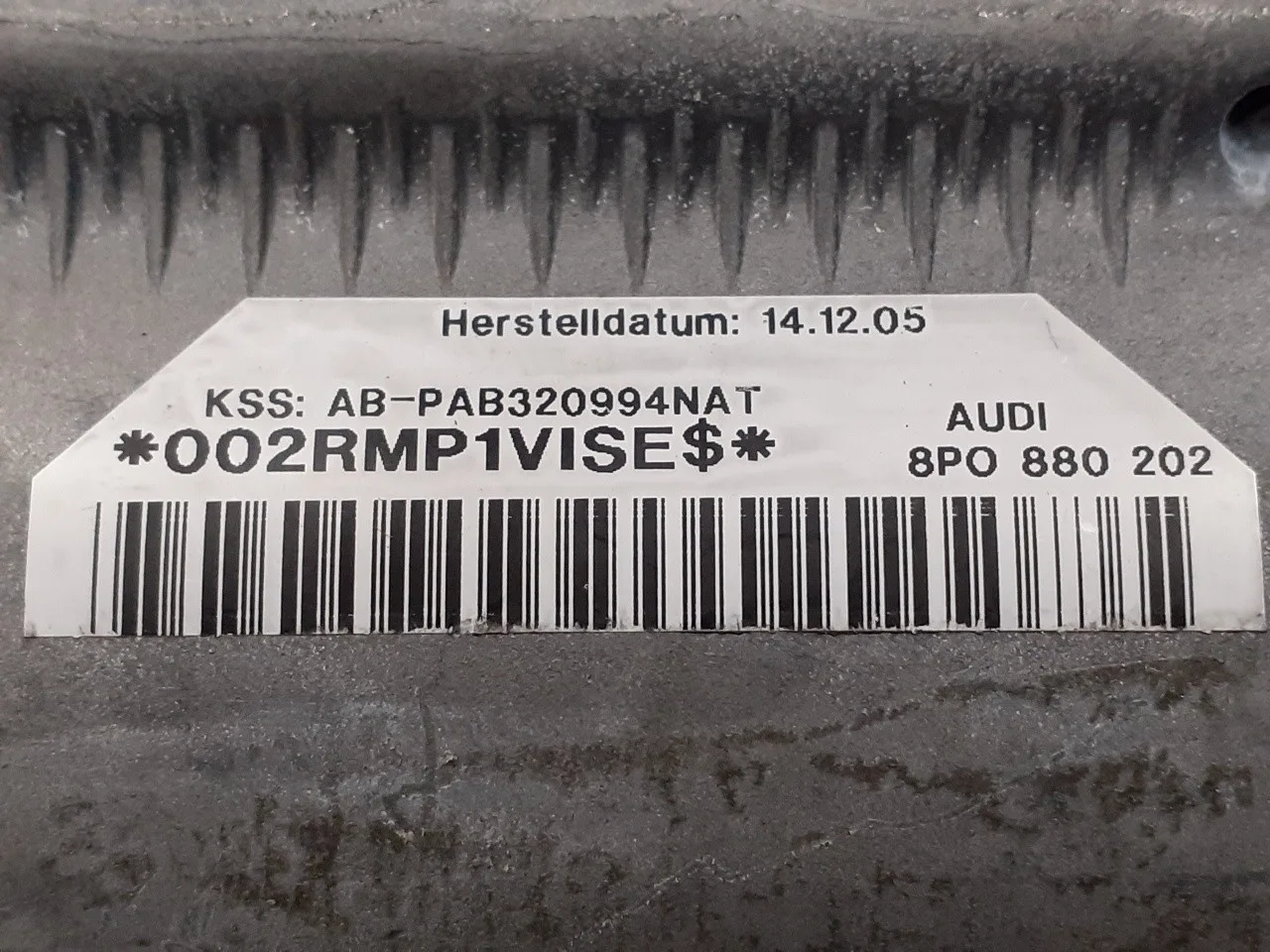 Airbag Delantero Derecho para Audi A3 Sportback (8P)