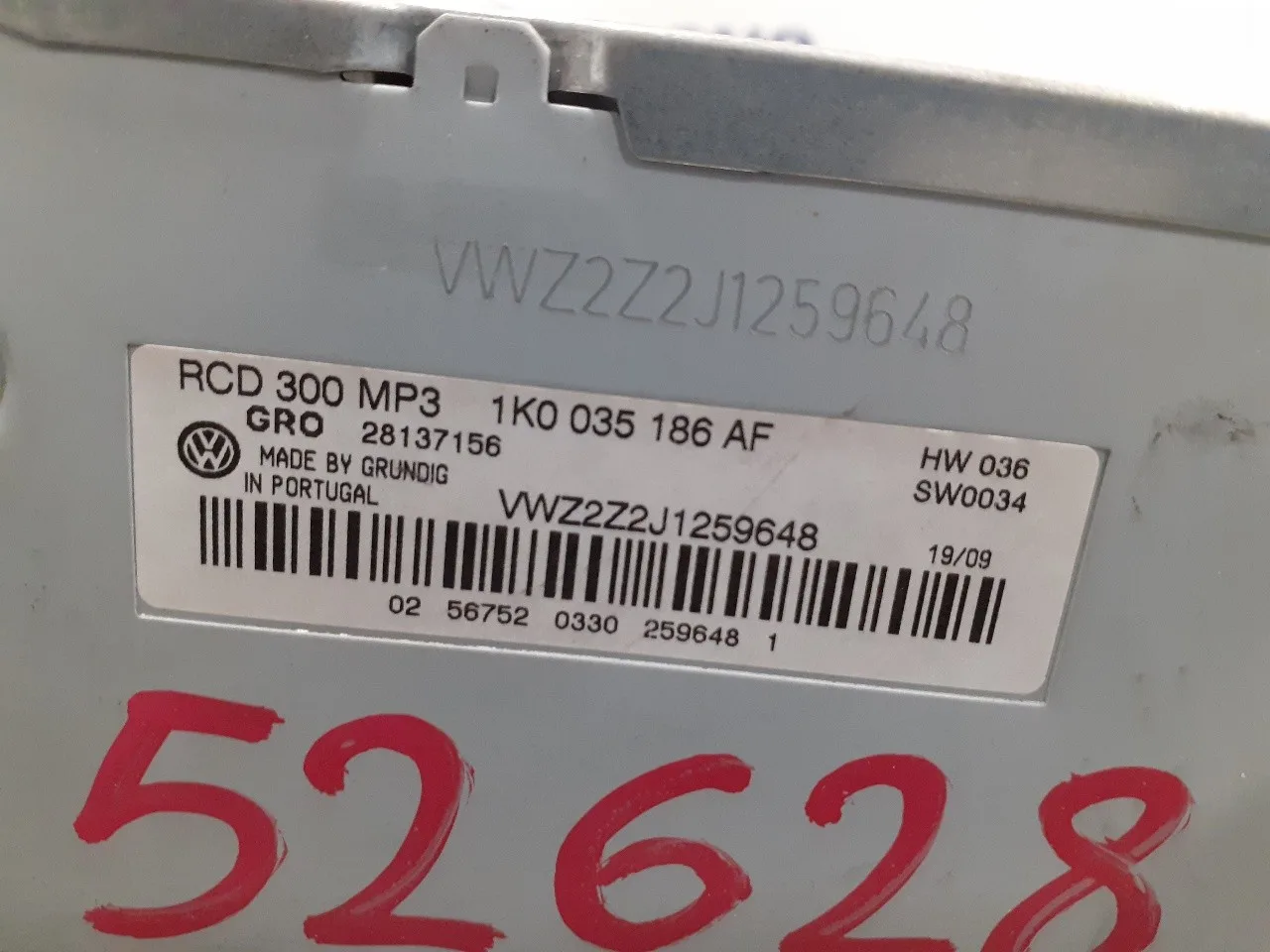 Sistema Audio / Radio Cd para Volkswagen Passat Variant (3C5)