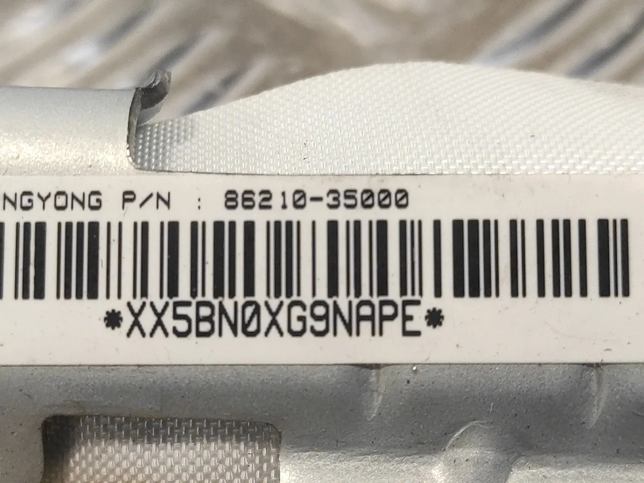 Airbag Cortina Delantero Izquierdo para Ssangyong Tivoli