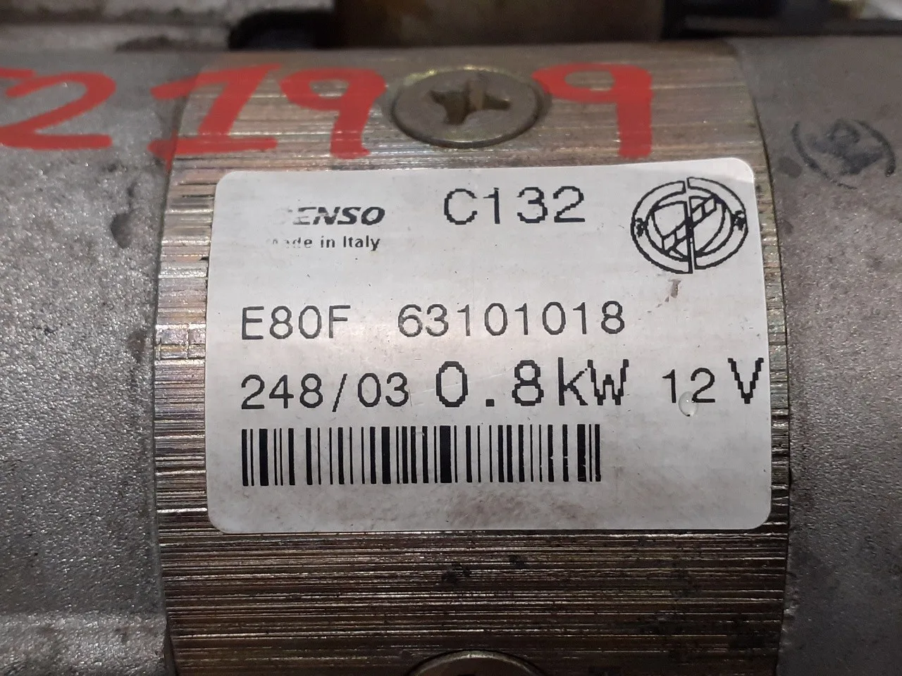 Motor Arranque para Fiat Punto Berlina (188)