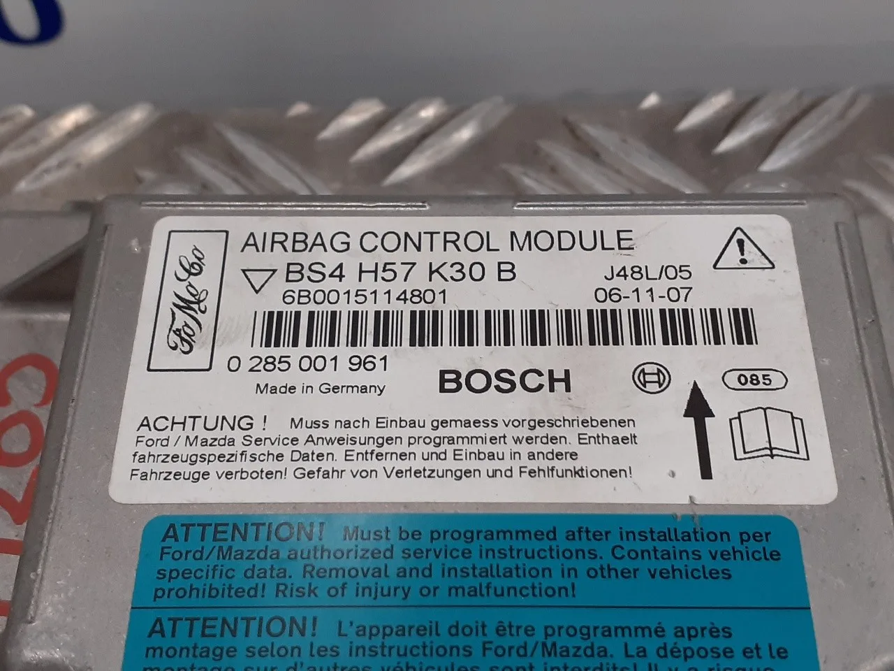 Centralita Airbag para Mazda 3 Berlina (Bk)