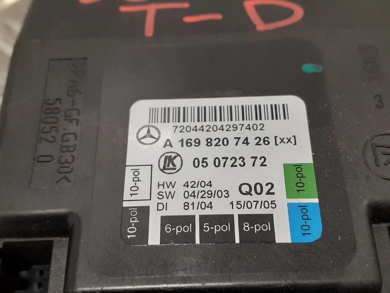 Modulo Electronico para Mercedes-Benz Clase A (W169)