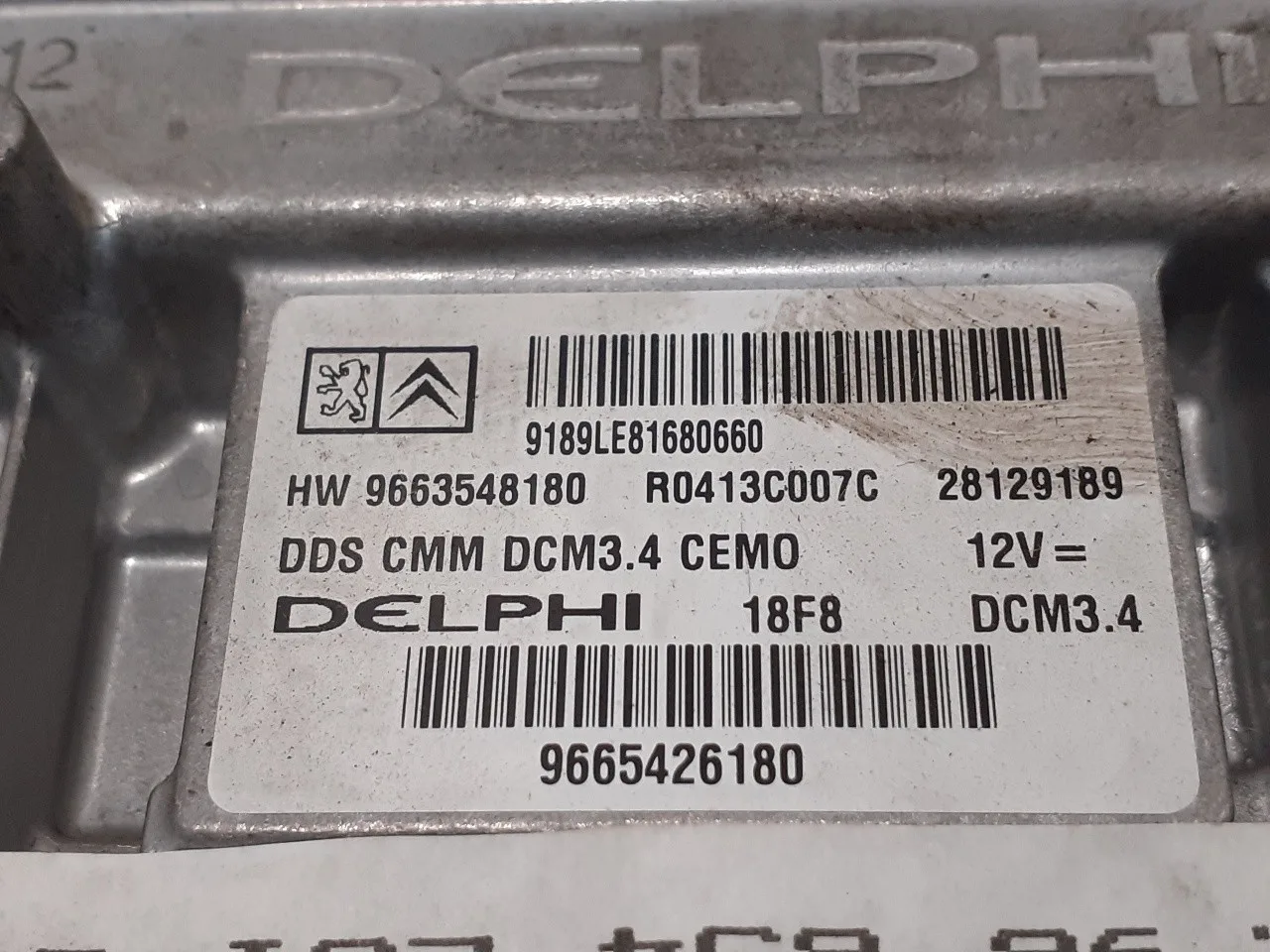 Centralita Motor Uce para Peugeot 308